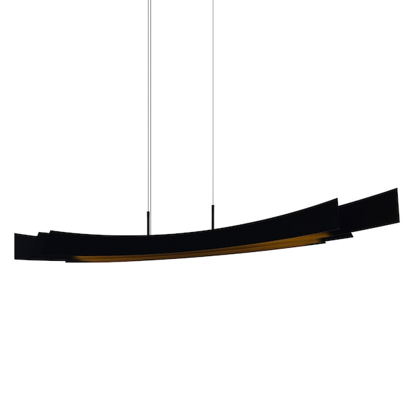 Candora Integrated LED Black Island/Pool Table Light